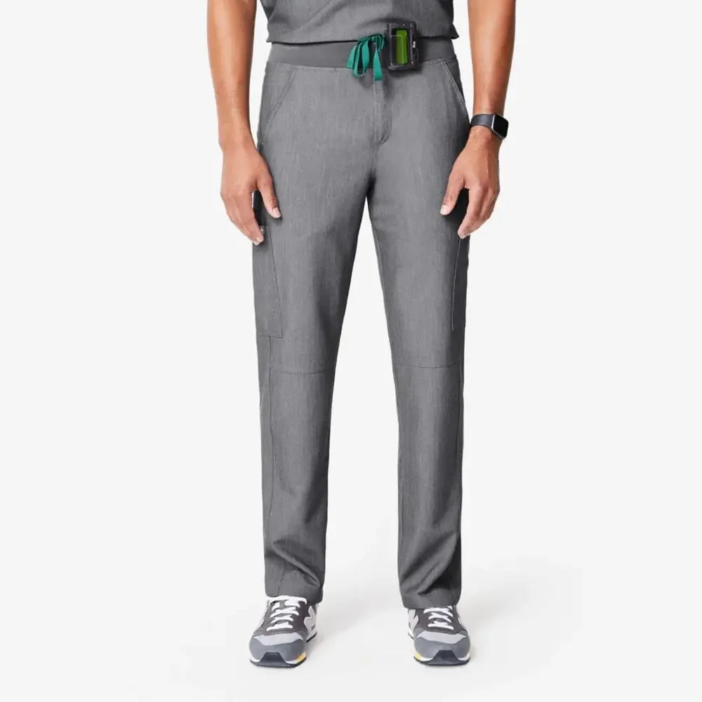 Figs Men's Axim Cargo Scrub Pants - Gray - Small